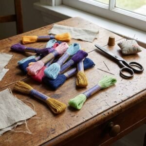 Daruma Sashiko Thread - thin, 40 meter skein | Solid Colors by Yokota