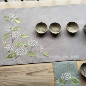 Hydrangea Table Runner embroidery kit