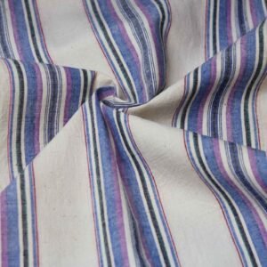 Vintage handwoven yarn-dyed fabric - VTG-F-052