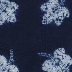 Hand Dyed Shibori Fabric Maple leaf