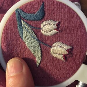 Tulip Drawstring Bag Embroidery Kit