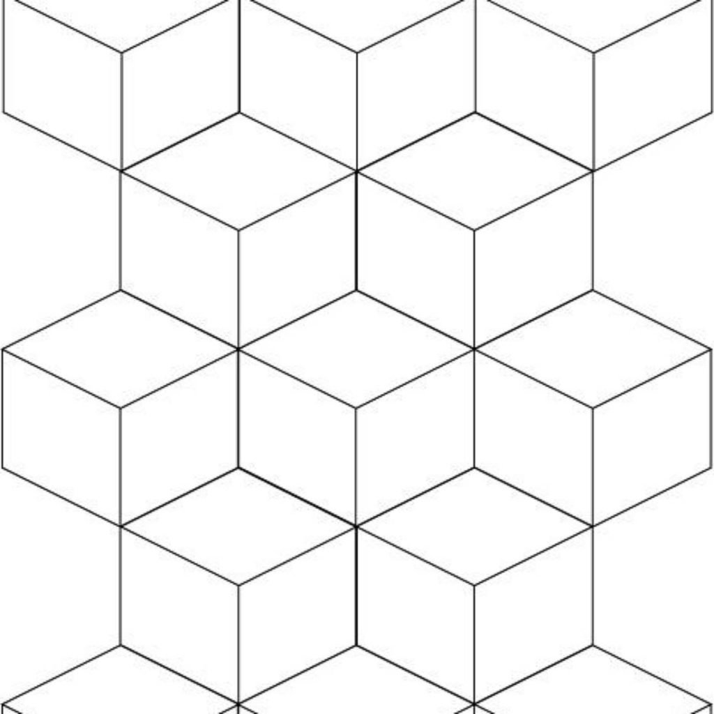 "cubes" consists of hexagons