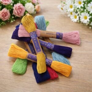 Daruma thick sashiko thread 6-ply colourful cotton
