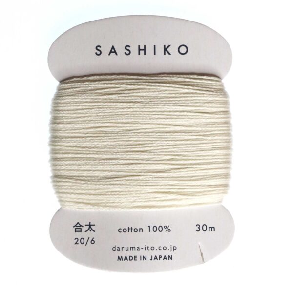 Daruma Sashiko Thread Card Ecru