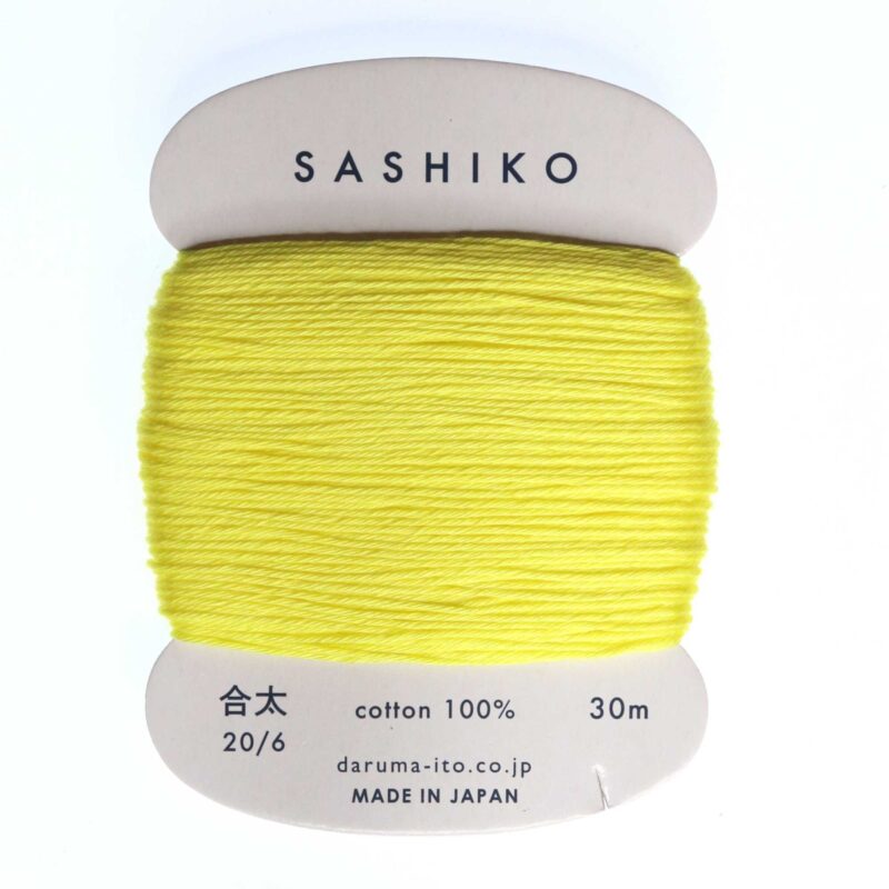 Daruma Sashiko Thread Card Yellow
