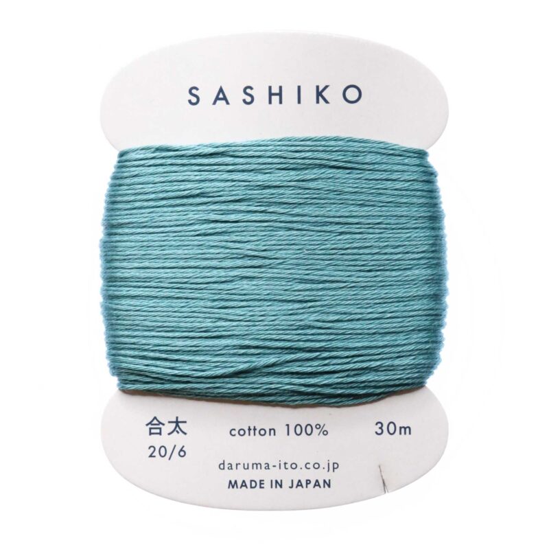 Daruma Sashiko Thread Card Teal