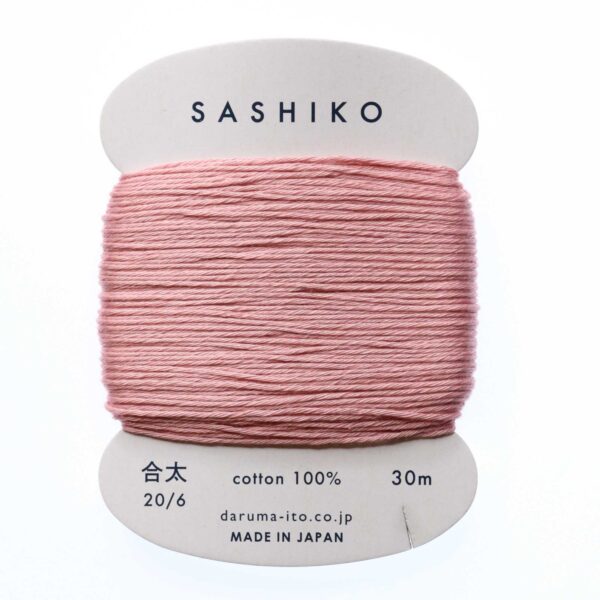 Daruma Sashiko Thread Card Pink
