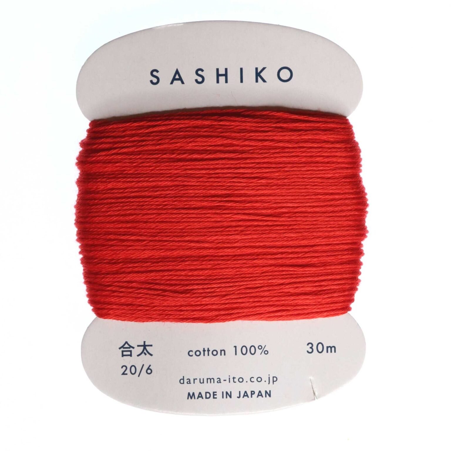 Rotolo di carte Yokota Daruma Sashiko filo (sottile) col.224 blu 40 m