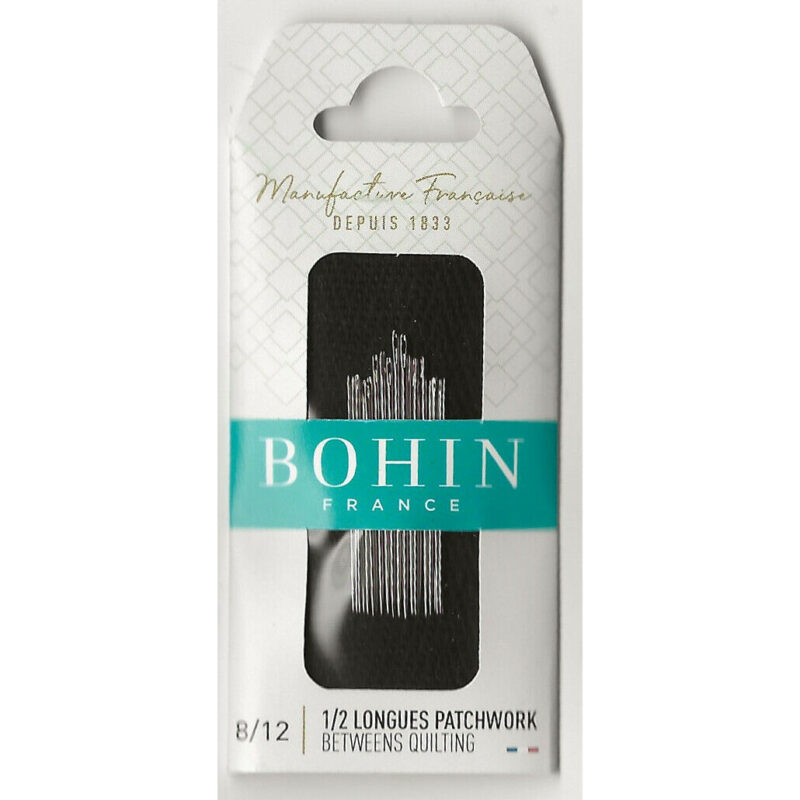 Bohin Patchwork Needles, assorted sizes 8/12, 20 needles per Pack