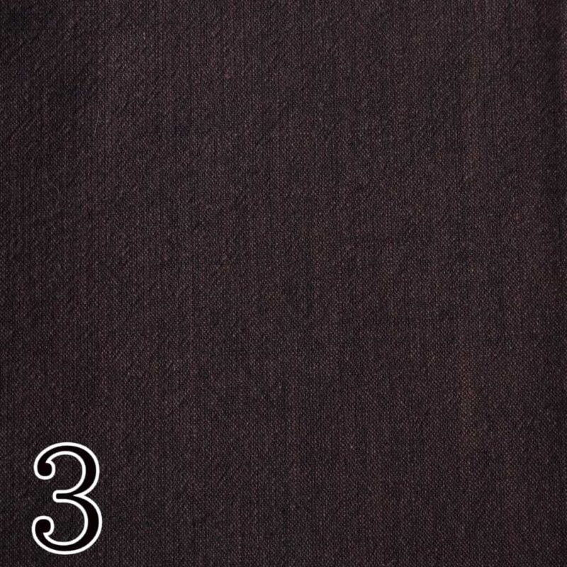 Japanese Yarn Dyed Washed Slub Fabric dark brown