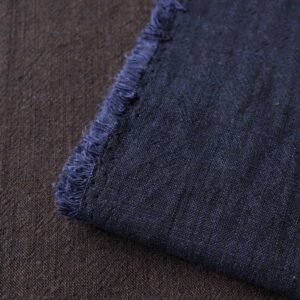 Japanese Yarn Dyed Washed Fabric blue