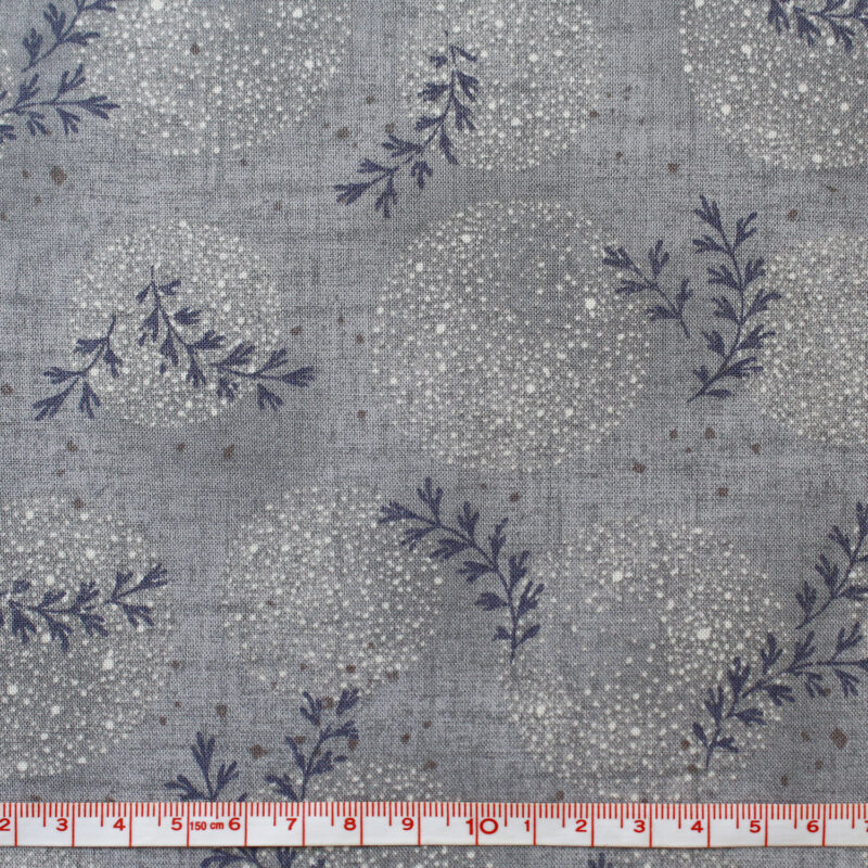 Japanese taupe fabric The Pireued 10635-1