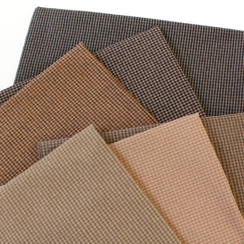 Japanese yarn dyed check fabric 77000-1